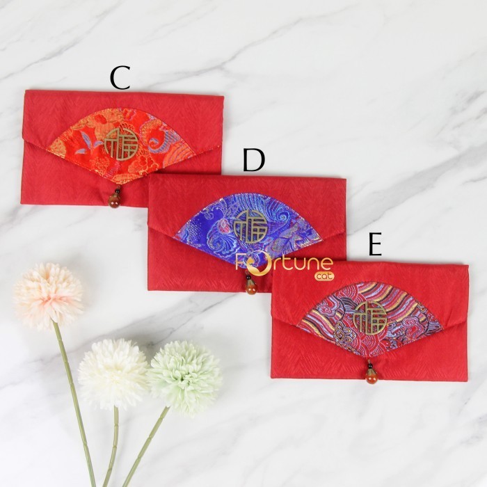 

Imlek Angpao Imlek Kain Chinese New Year Angpao Kain Terbaru Horizontal - Kode C Limited