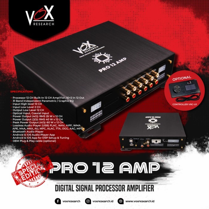 Processor Amplifier DSP VOX PRO 12 AMP