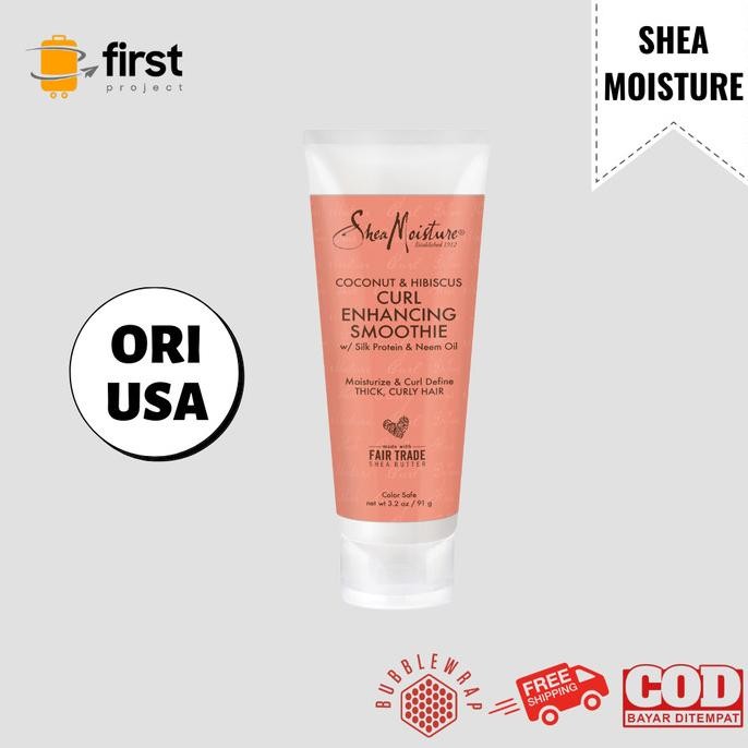 TERBARU - Shea Moisture Coconut & Hibiscus Curl Enhancing Smoothie