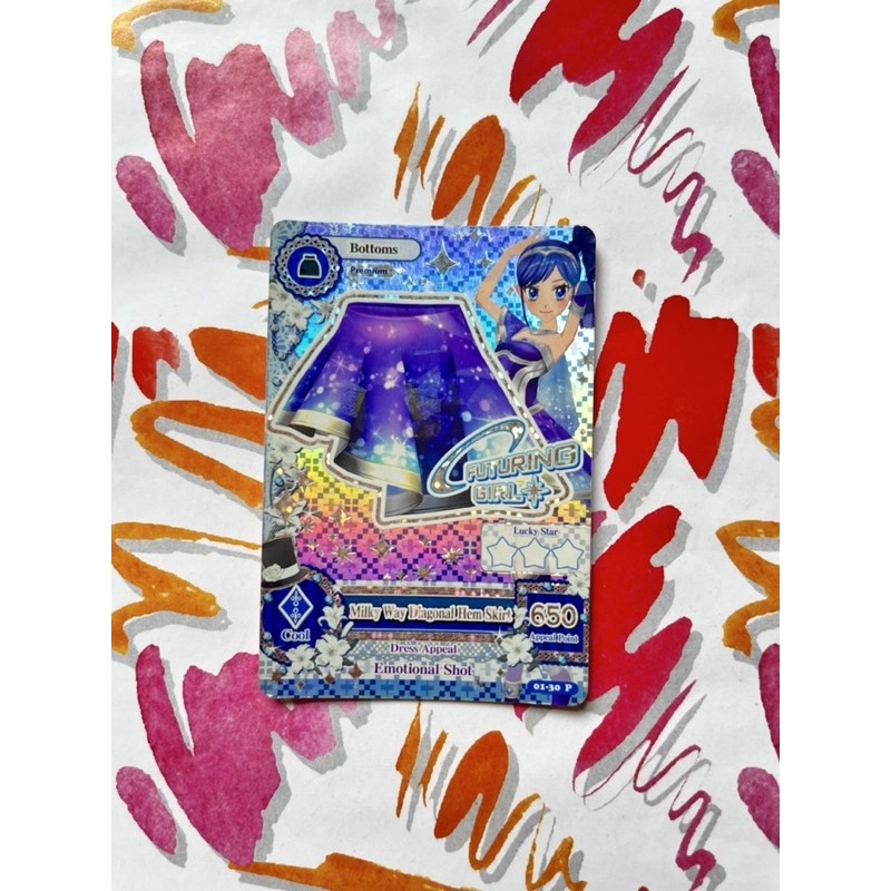 Kartu Aikatsu Aoi Kiriya Premium Milky Way Seri 1 Futuring Girl Original Langka Rare Official Japane