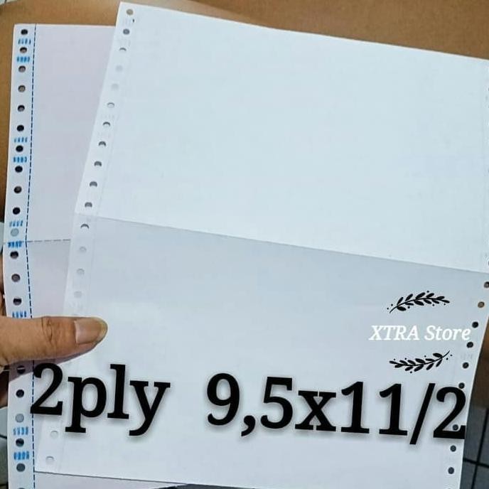 

TERBARU - Kertas 2ply continuous form 9.5x11/2 inch isi 500set