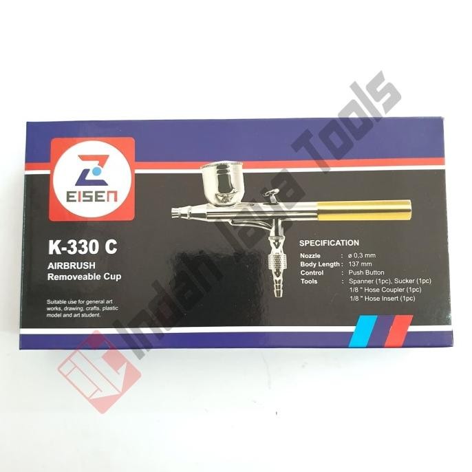 

TERBARU AIR BRUSH KIT EISEN G-330 - PEN PAINT SPRAY GUN SPET LUKIS 7CC !!!!!