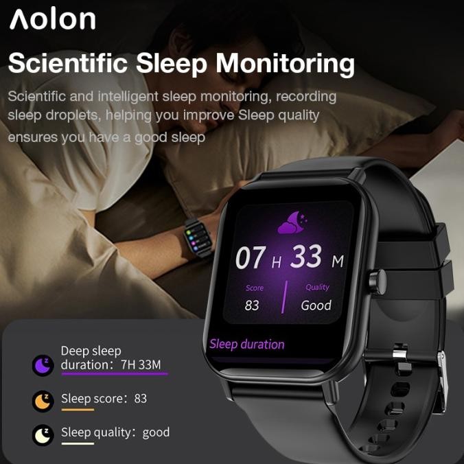 Aolon Jam Smartwatch Original 1.69'' Fitness Tracker Custom Wallpaper