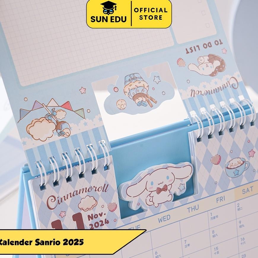 

TRY Kalender Meja Sanrio 2025/ Calendar Memo 2025 Aesthetic <ORI>