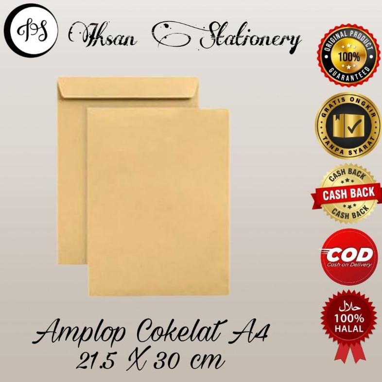 

GHT Amplop Coklat A4 Isi 100 Lembar (1 Pack)