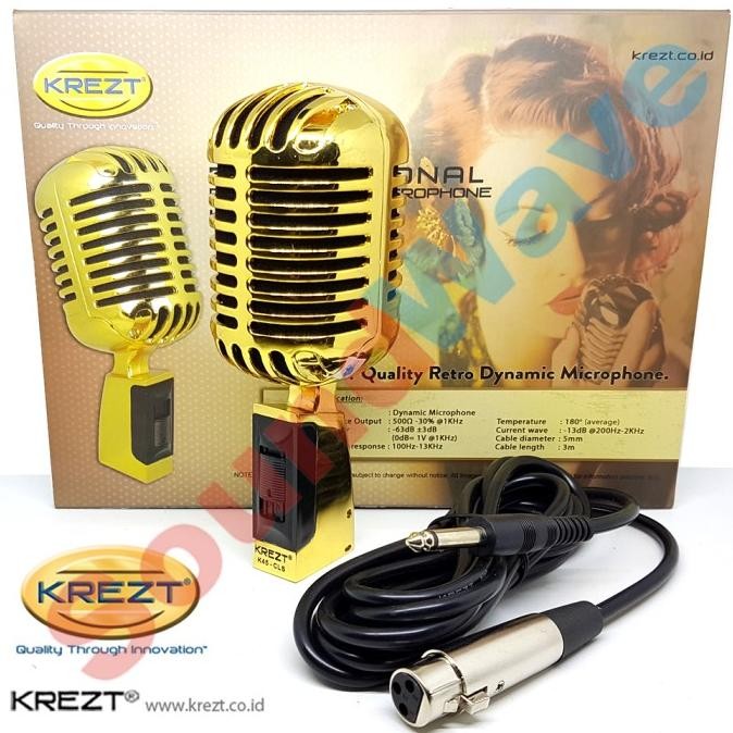 KREZT NEW K 45 CLS MIC RETRO/MICROPHONE CLASSIC/MIK KLASIK KABEL K45