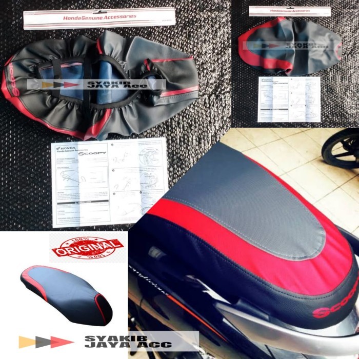 Sari Sarung Jok / Seat Cover Scoopy Fi Esp 2018 Original Ahm Ready Stok