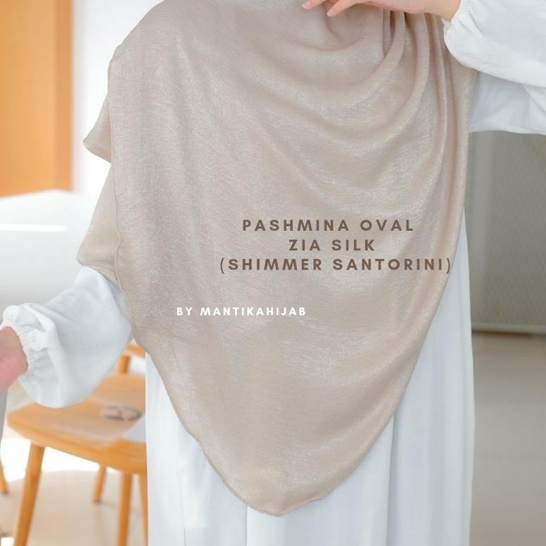 Pashmina Zia Silk Santorini Silk Semi Syari By Mantikahijab Pashmina Oval Ala Malay Pashmina Oval Se