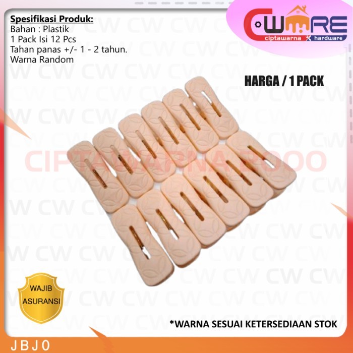 *$*$*$*$] Jepitan Jepit Jemuran Plastik Klip Baju Gantungan Pakaian Jumbo Besar - IPL