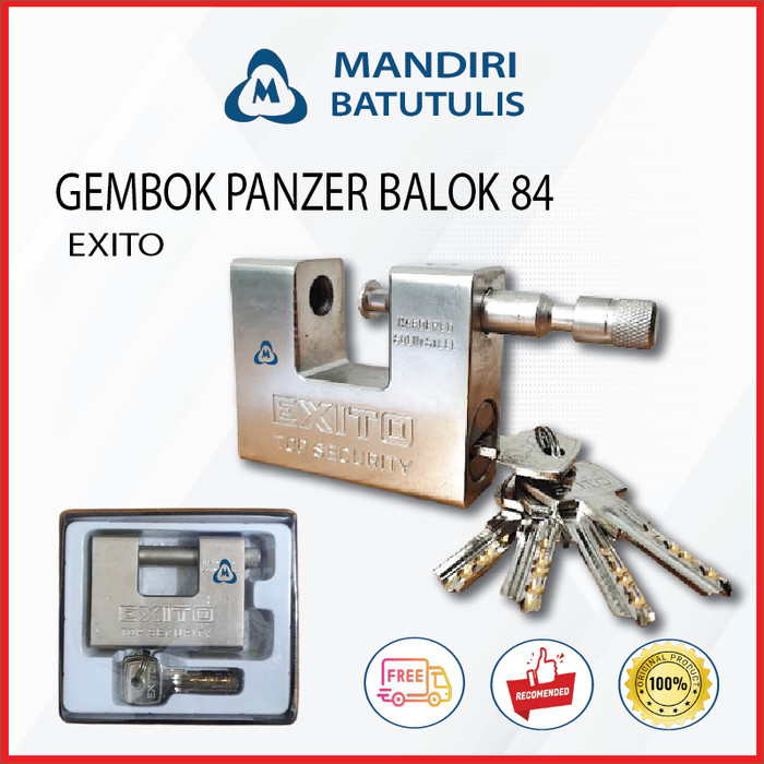 Gembok Balok Panzer Baja - Anti MALING - Gembok Anti Potong