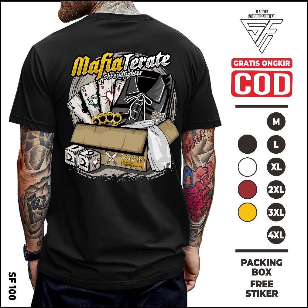 Terviral Kaos Baju Psht Mafia Psht Hati Bersinar Sh Terate Distro Putih Lawasan Shroud Fighter