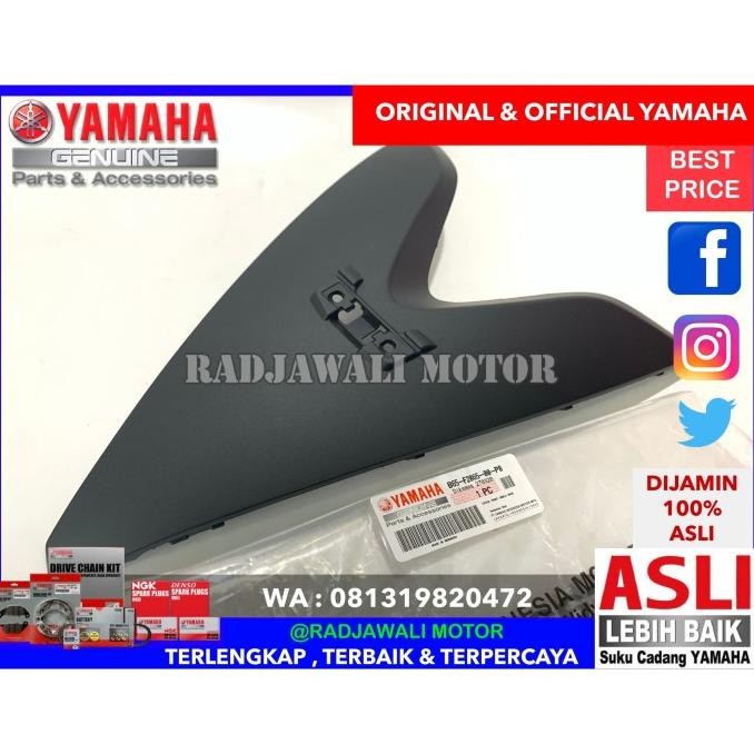 Dasi Cover Tameng Depan Aerox 155 Hitam Doff Asli Original Yamaha New