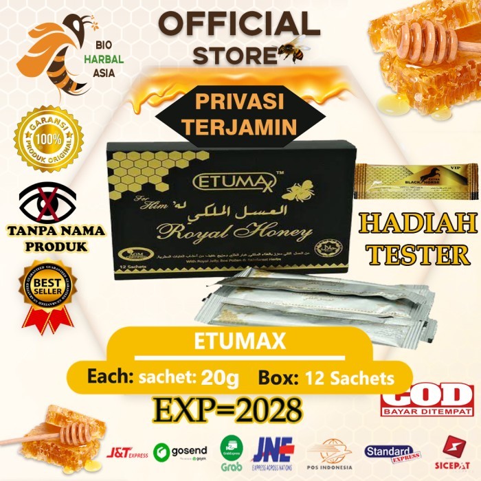 

Terlaris Etumax Royal Honey For Him 20G 1 Box 12 Sachet SALE