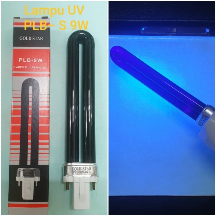 %$%$%$%$] Lampu PLS UV 2 PIN 9W Tester Uang Palsu TUSUK 9 W Money Detector Murah