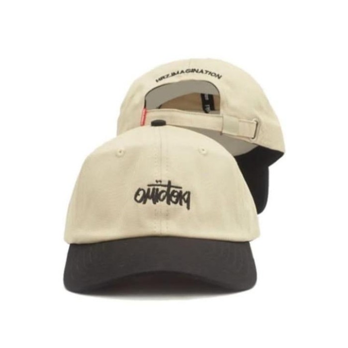 Topi Topi distro topi polocap topi wankbay topi pria wanita - omidoki cream keren kekinian