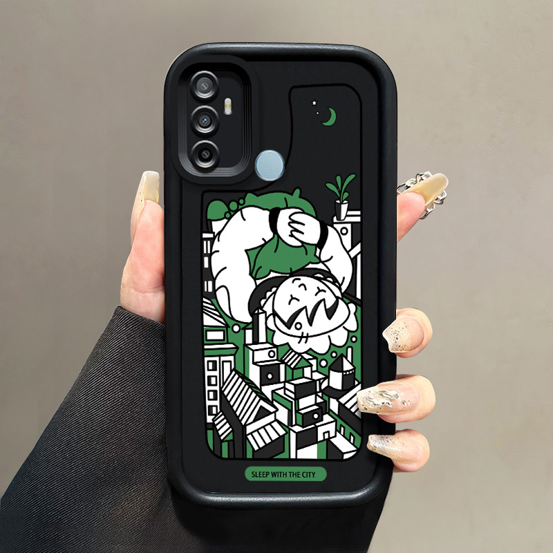 Casing Hp Untuk OPPO A53 2020 A33 2020 A53s A32 A11s Case Casing Softcase silikon HP Kesing abstrak 
