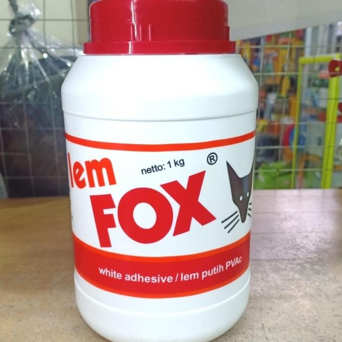 Promo Lem Fox Putih 1 kg / LEM kayu Fox 1 kg COD