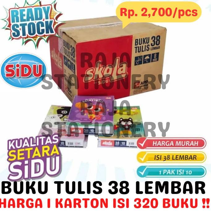 

BUKU TULIS 38 LEMBAR GARIS SKOLA BY SiDU NOTEBOOK SINAR DUNIA BUKU TULIS A5 ANAK SEKOLAH KARTON BOX [320PCS] SWAR