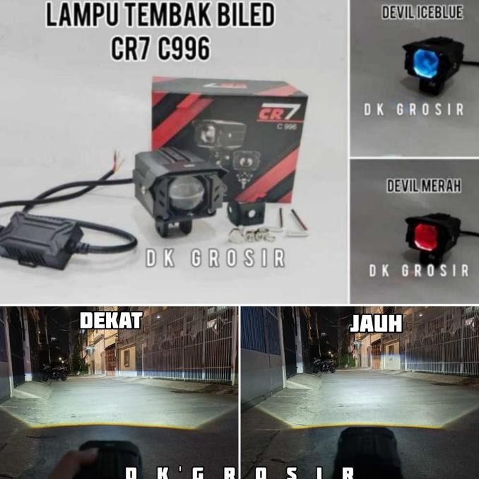 CR7 C996 - Lampu tembak Biled Waterproof