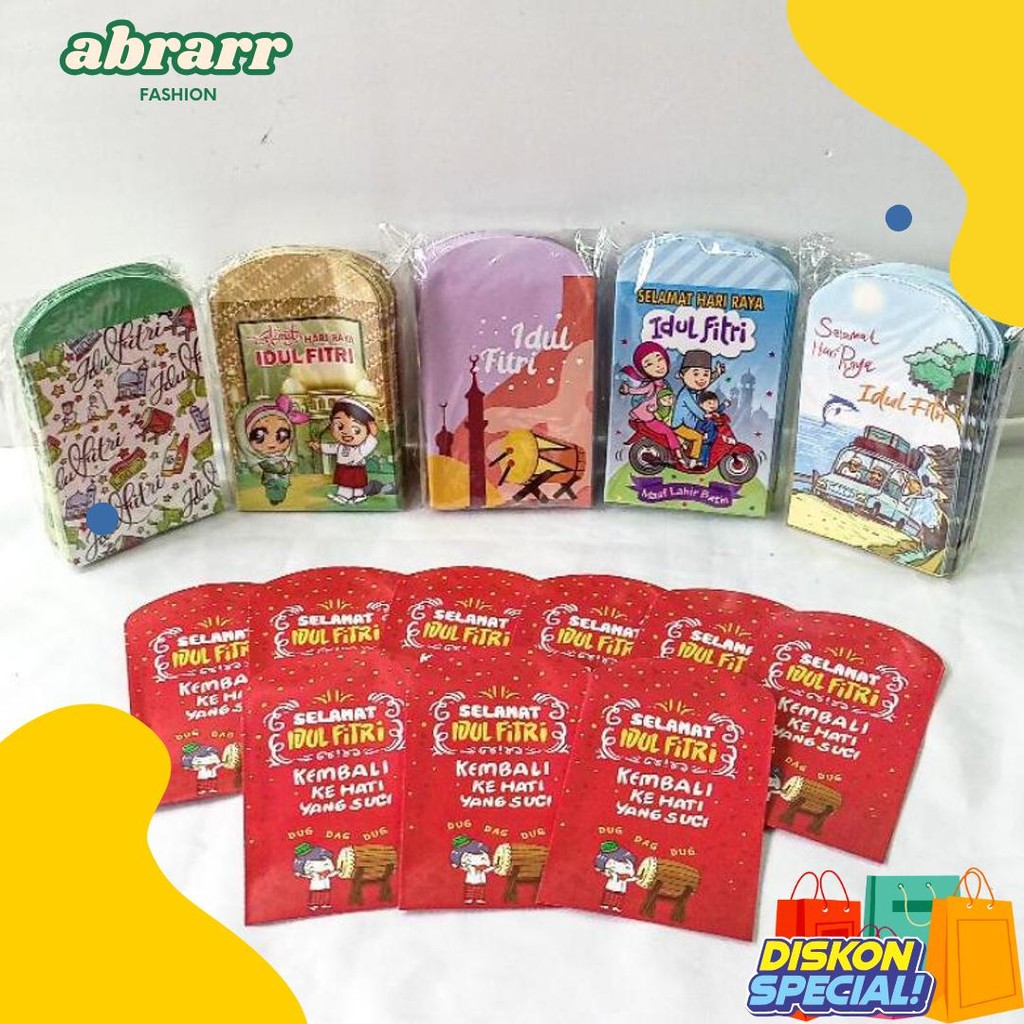 

Amplop Lebaran Unik Angpau Lebaran Isi 100Pcs Amplop Angpao Lebaran Karakter (Cod)
