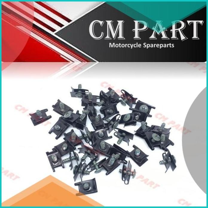 Baut/Baud Klip/Clip Batok/Body Yamaha F1ZR/Force 1/Vega/Crypton 100PCS