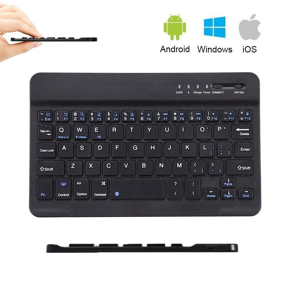Komputer & Aksesoris POM Keyboard Bluetooth Ultra Slim Mouse Office Kantor Mos Original Tipis