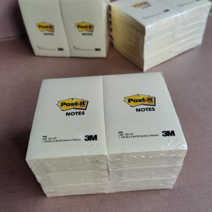 

BEBAS ONGKIR - post-it notes 656 -3M satu pack isi 12pads 47,6mm76mm yellow