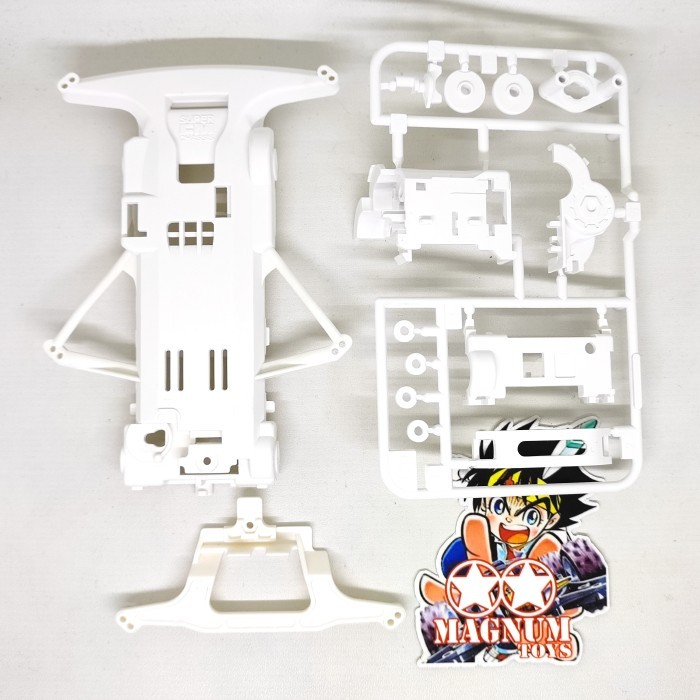 Terbatas.. Rep Tamiya Super Fm Reinforced Chassis Set / Sfm Project D (Putih)