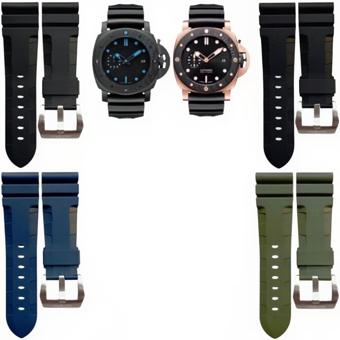Diskon Tali Jam Tangan 26 Mm Strap Rubber Panerai Luminor Radiomir 8042.26