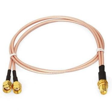 >*>*>*>*] pigtail dual rp sm male to rp sma female