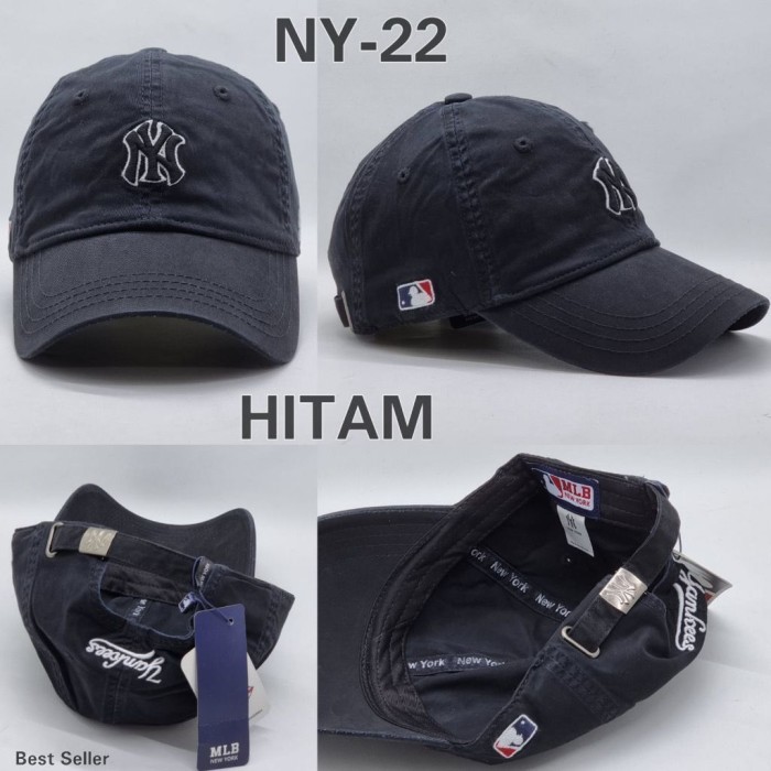 Promo Topi Baseball Pria Wanita Dewasa NY 9forty New Era Cap Distro Premium - Hitam