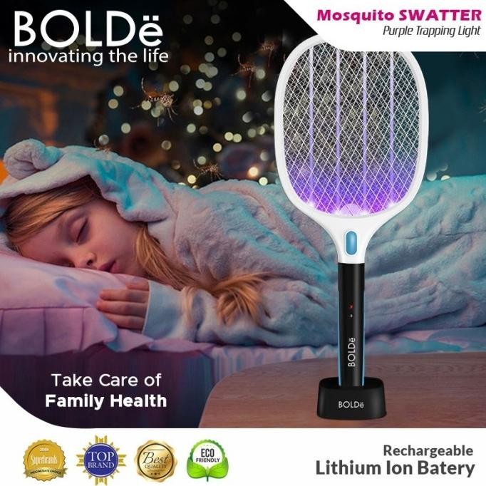 BOLDe Super SWATTER Purple Light - BOLDe Raket nyamuk Super Swatter