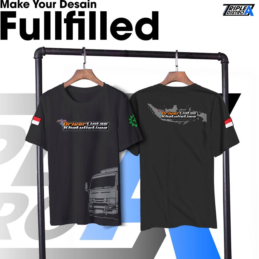 Kaos Driver Muda Truck Driver Lintas Khatulistiwa Edisi Canter Keren Bangettt Inimah