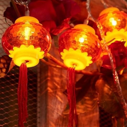 Lampu Renteng Lampion Merah Kuning Lampu Dekorasi Led Lampion Murah