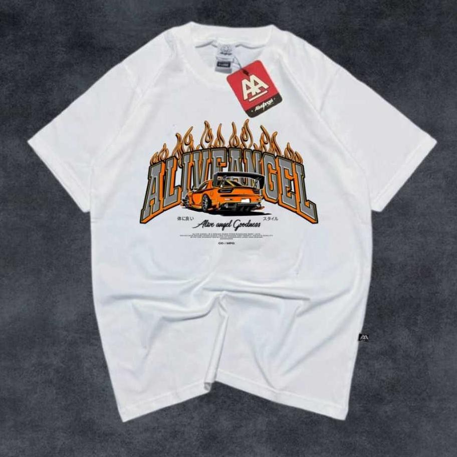 Kaos T-Shirt Vintage Premium Kaos Putih Nascar Baju Distro Cowok Kaos Original Distro Baju Mobil Str