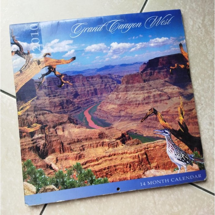 [KBB] Kalender GRAND CANYON WEST tahun 2010. Edisi bahasa Inggris