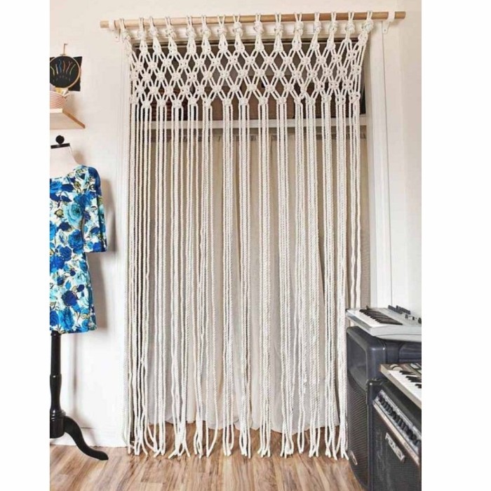 TERLARIS Gorden / Tirai makrame | Macrame curtain 001