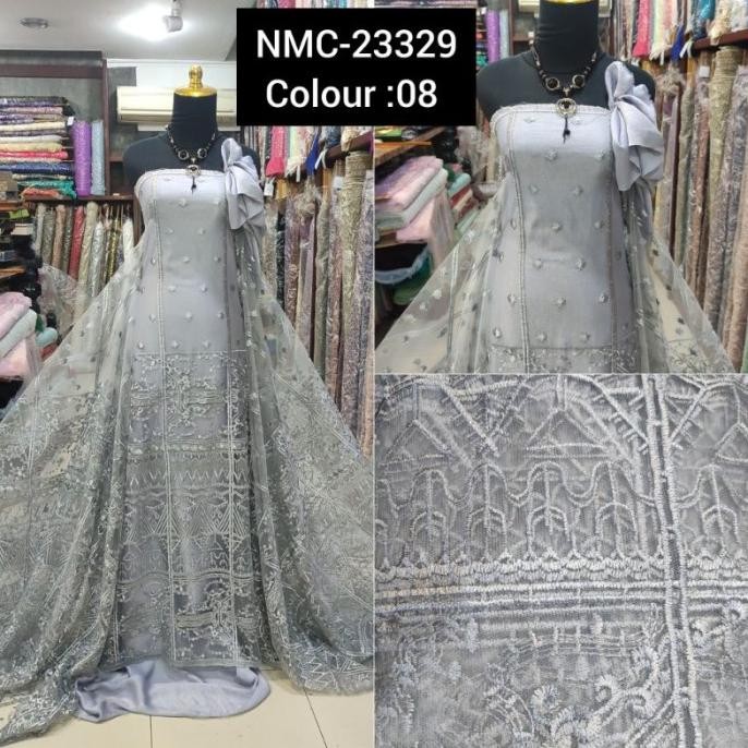 %%%%] Kain Tile Brokat Etnik/Sumba NMC-23329 Silver