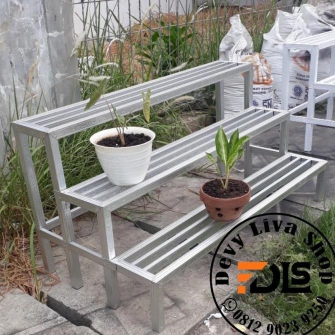 Standing planter rak pot bunga - susun 3 panjang 120