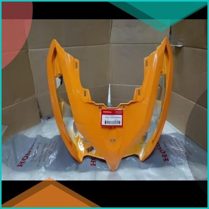 Tameng panel depan vario 125 warna orange Orisinil hgp 64301kzr600nor