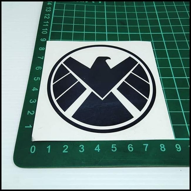 

DISKON CUTTING STICKER LOGO AGENT OF SHIELD 1WARNA HITAM 8X8CM !