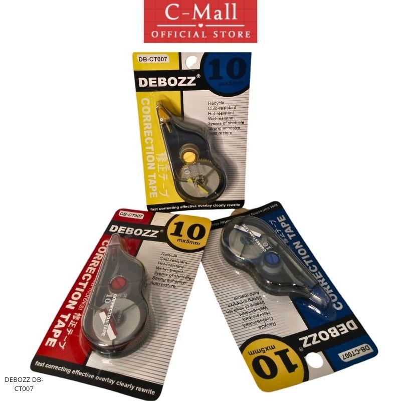 

KING ATK Correction Tape Debozz Tipex tip-ex kertas panjang 10 meter DB-CT007