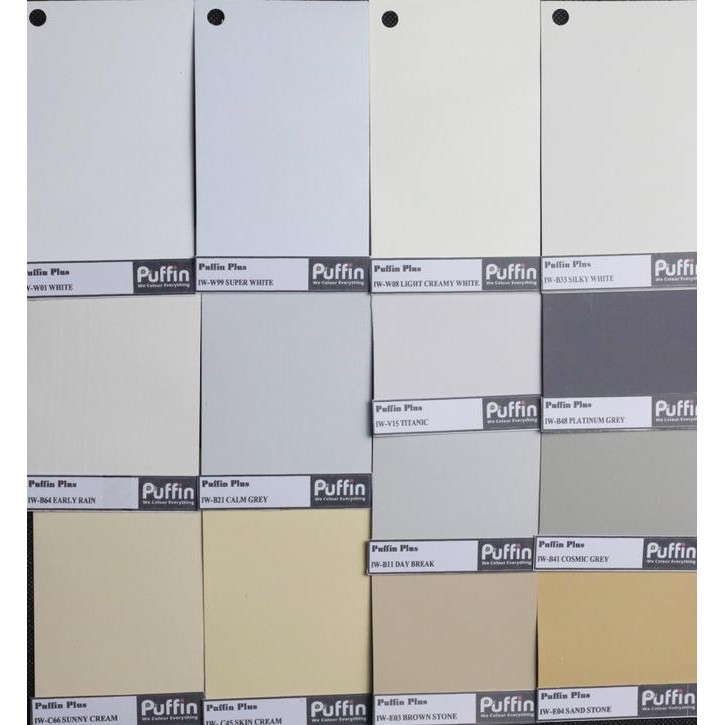 

CAT TEMBOK EXTERIOR INTERIOR TAHAN CUACA PUFFIN PLUS 5 & 25 KG ORIGINAL