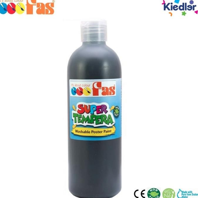 

FAS - SUPER TEMPERA WASHABLE POSTER PAINT 500ML CAT AIR ANAK PAINTING ORIGINAL