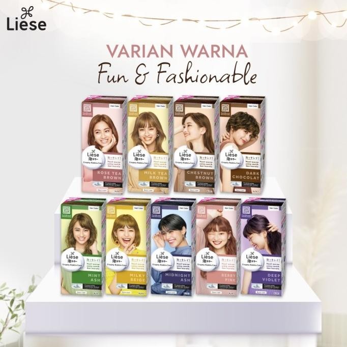 

LIESE BUBBLE HAIR COLOR FOAM CAT PEWARNA RAMBUT PERMANENT HAIR DYE ORIGINAL
