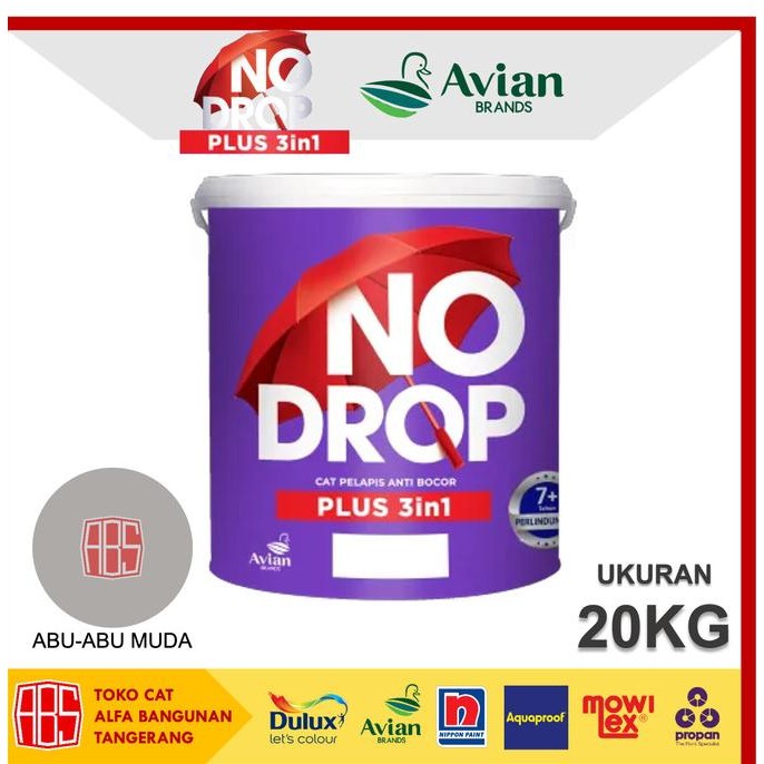 

CAT NO DROP PLUS 3 IN 1 [20KG] BY AVIAN BRANDS - CAT PELAPIS ANTI BOCOR - CAT EKSTERIOR ORIGINAL