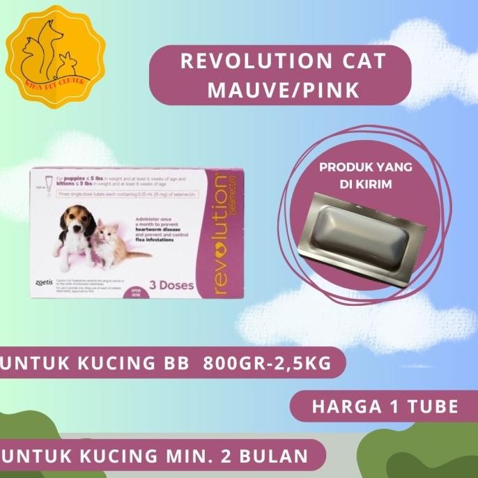 

REVOLUTION KUTU KUCING / CAT / KITTEN / ANJING / DOG / PUPPY ORIGINAL