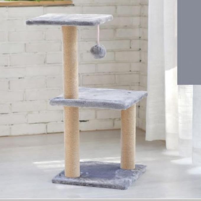 

CAT CONDO KUCING TYPE PAPAN 3SUSUN FREE 1PCS KALUNG CANTIK ORIGINAL