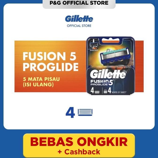 

Berkualitas Gillette Fusion Proglide5 Pisau Cukur Refill Pencukur Isi 4