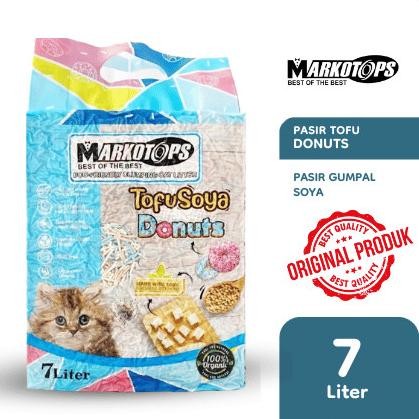 

MARKOTOPS TOFU SOYA CAT LITTER PASIR KUCING GUMPAL DONUTS 7L ORIGINAL